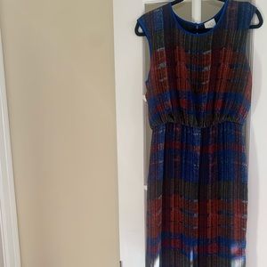 Anthropologie HD in Paris Plaid MIDI Dress